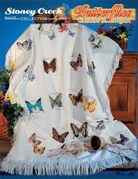 Butterflies Collectors Series Afghan Book 510 Cross