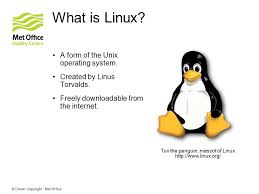 Tux is a penguin character and the official brand character of the linux kernel. Crown Copyright Met Office An Introduction To Linux Precis Workshop University Of Reading 23rd 27th April Ppt Download