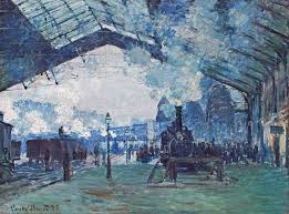 W 440 Claude Monet La Gare Saint Lazare Le Trai De Normandie Monet Art Claude Monet Paintings Claude Monet Art