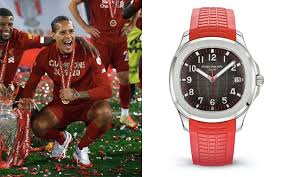 He is currently the club's record signing, having arrived from southampton for a total reported fee of around £75,000,000. Liverpool Fc Star Celebrates Premier League Triumph With Clever Patek Philippe Watch Flex