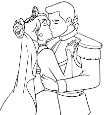 Cinderella And Prince Charming Kiss Coloring Pages Cinderella Coloring Pages Disney Princess Sketches Disney Princess Coloring Pages