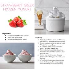 Strawberry Greek Frozen Yogurt Any Flavor Of Ice Cream Or Ice Cream Maker Recipes Healthy Pampered Chef Ice Cream Maker Recipe Pampered Chef Ice Cream Recipe