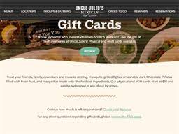 Buy the selected items together. Uncle Julio Gift Card Balance Check Balance Enquiry Links Reviews Contact Social Terms And More Gcb Today