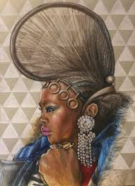 Hairitage of Lauryn Noelle Hill/fulani West Africa, a Tribute Through  Portrait of One of Hip Hop Music's Finest Vocalists and Rap Artists