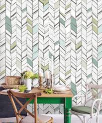 Removable Wallpaper Peel And Stick Geometric Mural Self Etsy Geometric Mural Wallpaper Vintage Wallpaper