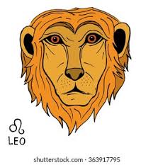 Leo Zodiac Sign Hand Drawn Vector Stock Vector (Royalty Free) 363917795