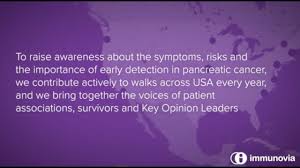 The symptoms of pancreatic cancer can, however, present themselves early enough in most cas. World Pancreatic Cancer Day Immunovia