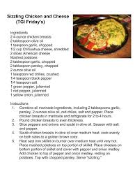 Tgi Friday S Sizzling Chicken And Cheese Chicken And Cheese Recipes Sizzling Chicken And Shrimp Recipe Poultry Recipes