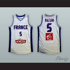 Design a juice, classic custom or stock uniform with our easy to use uniform builder. Nicolas Batum 5 France National Team White Basketball Jersey Boriz