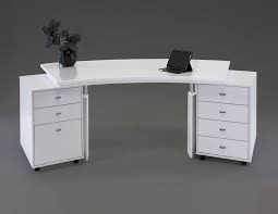Seven drawers make storage and filing convenient and easy. 79 White Curved Desk With Mobiles Files By Sharelle Officedesk Com