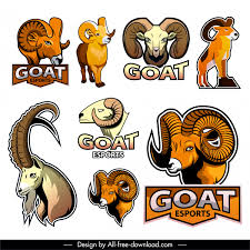 At logolynx.com find thousands of logos categorized into thousands of categories. Goat Logo Icons Colored Flat Design Free Vector In Adobe Illustrator Ai Ai Format Encapsulated Postscript Eps Eps Format Format For Free Download 6 00mb