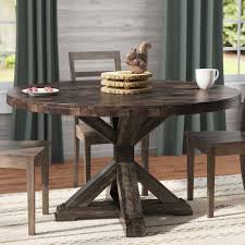Laurel Foundry Modern Farmhouse Colborne Solid Wood Dining Table Reviews Wayfair In 2020 Circle Dining Table Wood Dining Table Solid Wood Dining Table