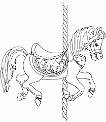 These majestic creatures are associated with qualities of intelligence, independence and a free spirit. Carousel Horse Coloring Pages Coloring Home