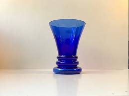 Solid silver vase with original cobalt blue glass liner, 15 cm, 88.07 gr. Vintage Cobalt Blue Glass Vase By Michael E Bang For Holmegaard 1980s For Sale At Pamono