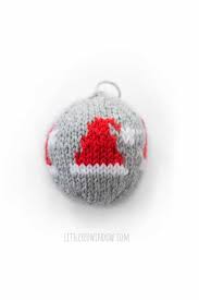 Knit fast, easy, christmas ornaments! Knit Christmas Ornament Knitting Pattern Little Red Window