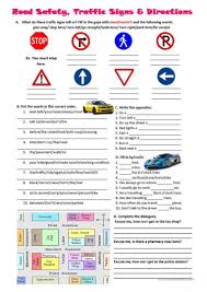 Road Safety Traffic Signs And Directions In 2020 Writing Instruction Reading Worksheets Learning Worksheets