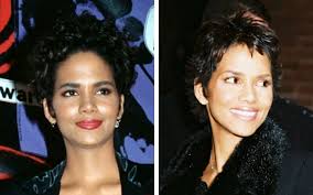 Halle berry curly dark red bob hairstyle. Halle Berry With Different Short And Long Hairstyles
