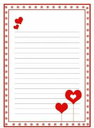 Plantillas Y Bonitos Formatos De Cartas De Amor Escritura De Documentos Formato De Carta Hojas Decoradas Para Escribir