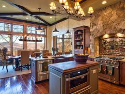 rustic lodge inspired kitchen heather