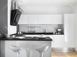 modern white laminate kitchen