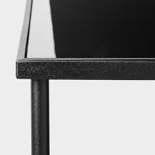Metal coffee table from ikea. Asperod Coffee Table Black Glass Black 451 4x227 8 Ikea