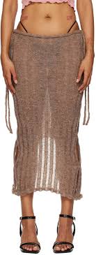 Tyrell Exclusive Brown Maxi Skirt