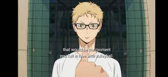 I just love this scene and how tsukki becomes so cool after...... :  r/haikyuu