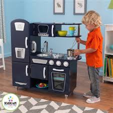 kidkraft navy blue vintage kitchen 53296