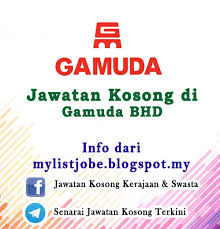 Jawatan kosong 2021 di sime darby holdings berhad | permohonan adalah dipelawa daripada warganegara malaysia yang berkelayakan dan berumur. Jawatan Kosong Di Gamuda Berhad 24 November 2016 Appjawatan Malaysia