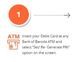 Upon successful validation, you shall be prompted to enter any credit card pin of your choice. Green Pin Bank Of Baroda Atm Debit Card Steps To Generate Online