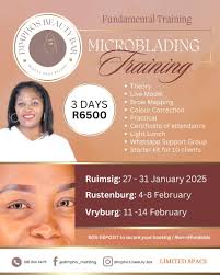 Want to Become a Professional Permanent Makeup Artist? Come Learn from the  Best‼️ Above are Dates and Areas where Training will take Place. Give us a  ☎️ 081 814 2475 for more Info