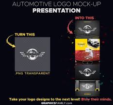 Free logo design presentation mockup. Automotive Logo Presentation Mockup Graphicsfamily