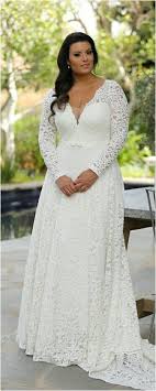 40 Plus Size Wedding Dresses Inspirations Plus Size Wedding Gowns Lace Weddings Lace Wedding Dress With Sleeves