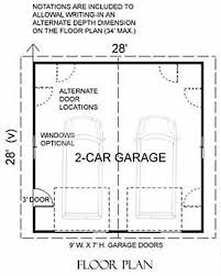 The main level is 942 square feet, and the loft spans 412 square feet. 2 Car Over Sized Garage Plan 784 1 28 X 28 By Behm Design