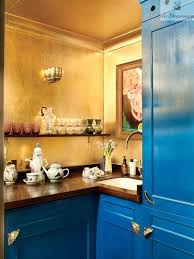 Delightful De Gournay Kitchen Wall Light From Collier Webb And Glasses From The Conran Shop Beautiful Kitchens Gold Painted Walls Cool Kitchens