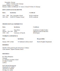 Career summary for cv bd. Cv Writing Services In Kenya Cv Writing In Kenya