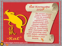 Rat Horoscope 2020 - Rat 2020 Monthly Horoscopes and Feng Shui