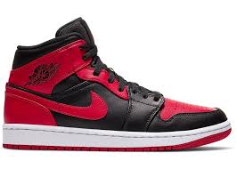 Check Out The Jordan 1 Mid Banned 2020 Available On Stockx In 2020 Air Jordan Sneaker Sneakers Nike Jordan 1 Mid