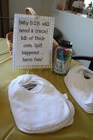 Race To The Finish A Running Themed Baby Shower Baby Shower Games Coed Automobile Baby Shower Baby Shower Fall