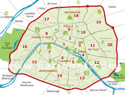 Paris Map Map Of Paris France By District Arrondissement Neighborhoods Paris France Les Regions De France Carte Paris