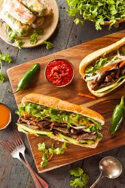 Banh mi translates to bread (among a variety of foods, including bread), but it also refers to a sandwich made on a baguette with meat. Banh Mi Food Wiki Lieferando De