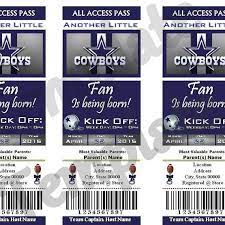 Dallas Cowboys Baby Shower Ticket Invites By Hurrglo On Etsy Cowboy Baby Shower Invitations Dallas Cowboys Baby Shower Cowboy Baby Shower