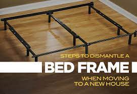 Remove bolts and screws from the frame, being careful not to strip any of the screws if using an electric screwdriver. Steps To Dismantle A Bed Frame When Moving To A New House Cheap Movers Charlotte