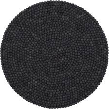 Bei den gecheckten alternativen hat der bestseller die hervorragendste note bekommen. Filzkugel Teppich Rund 120 Cm Myfelt Hugo Hugo Anthrazit Meliert Myfelt 019 120
