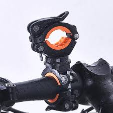 360 Gradi Di Rotazione In Bicicletta Della Bici Della Bicicletta Della Torcia Mount Led Head Light Frontale Holder Clip Accessor Radfahren Fahrrad Taschenlampe