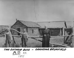 Outdoor photograph of Luthena Brumfield and Guthrie grandsons