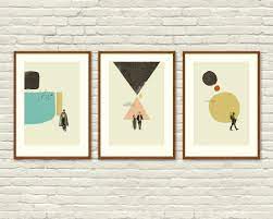 The Empire Abstract Star Wars Inspired Posters 12 X 18 Mid Etsy Mid Century Modern Art Print Modern Art Prints Star Wars Prints