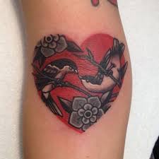 90 Astonishing Bird Tattoos Tattoos Red Heart Tattoos Red Bird Tattoos