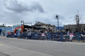 Clean up begins at site of large commercial fire in downtown Vernon