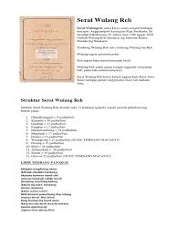 We did not find results for: Serat Wulang Reh Pdf